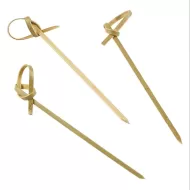 Bamboo Looped Skewers 9cm 3.5in - pack size 1