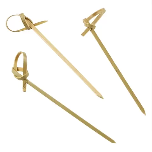 Bamboo Looped Skewers 9cm 3.5in - pack size 1