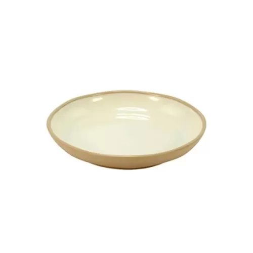 Dalebrook Marl Melamine Cream Round Deep Plate 280x47mm - pack size 1