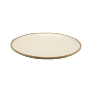 Dalebrook Marl Round Melamine Cream Shallow Dish 385x26mm - pack size 1