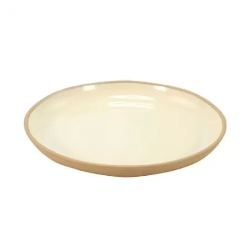 Dalebrook Marl Melamine Cream Round Deep Dish 385x47mm - pack size 1