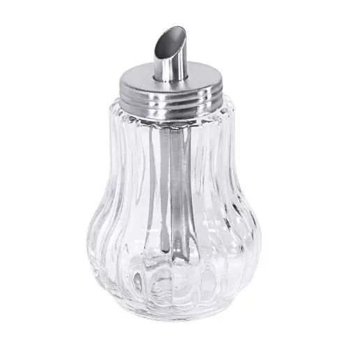 Contacto Glass Sugar Pourer With 18/0 Stainless Steel Screw Top 150ml - pack size 1