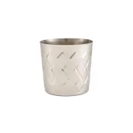 GenWare Diamond Pattern Stainless Steel Plated Serving Cup 14.4oz 41cl - pack size 1