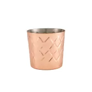 GenWare Diamond Pattern Copper Plated Serving Cup 14.4oz 41cl - pack size 1