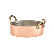 Mini Hammered Copper Plated Casser. Dish 12 x 3.5cm - pack size 1