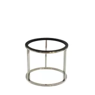 Craster Tilt Stainless Steel Round Medium Riser 21.8x18cm - pack size 1