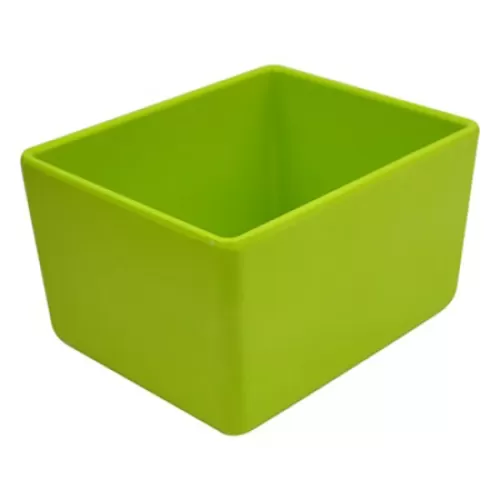 Dalebrook Melamine Lime Green Rectangular Chunky Crock 16.2x13x10cm 1.5 Litre - pack size 1