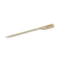 Tablecraft 4.5in 'Vegan' Bamboo Paddle Picks - pack size 1