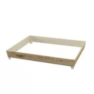 Dalebrook Tura Melamine Wood Effect 1/2 Gastronorm Crate Frame 33.8x27.8x4.7cm - pack size 1