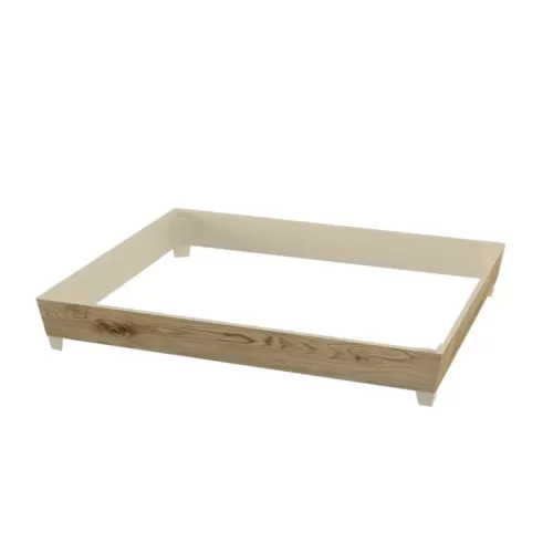 Dalebrook Tura Melamine Wood Effect 1/2 Gastronorm Crate Frame 33.8x27.8x4.7cm - pack size 1