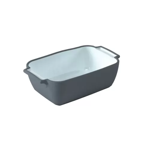 Steel Blue Marl 1/4 Size Crock - pack size 1