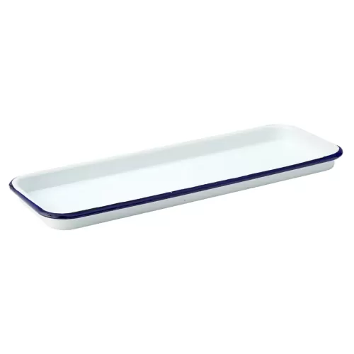 Eagle Enamel White 35 x 12.5 cmBaking Tray - pack size 6