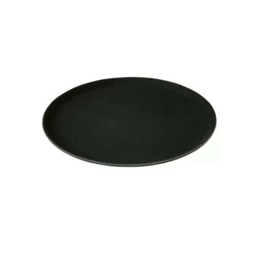 Beaumont Plastic Round Black Non Slip Waiters Tray 35cm - pack size 1