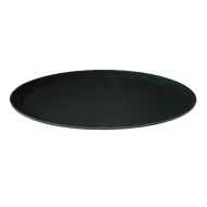Beaumont Oval Black Polypropylene Non Slip Tray 67.4x55.5cm - pack size 1
