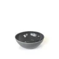 Craster Tilt Porcelain Dark Grey Round Bowl 25cm - pack size 1