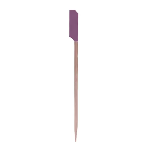Bamboo Paddle Pick Purple 4.5 in - pack size 1
