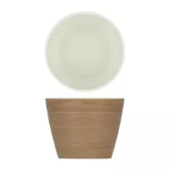 Light Oak/White NewHaven Melamine Bowl - pack size 1