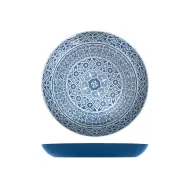 Blue Moroccan Marrakesh Bowl Dia 380 x 45mm - pack size 1