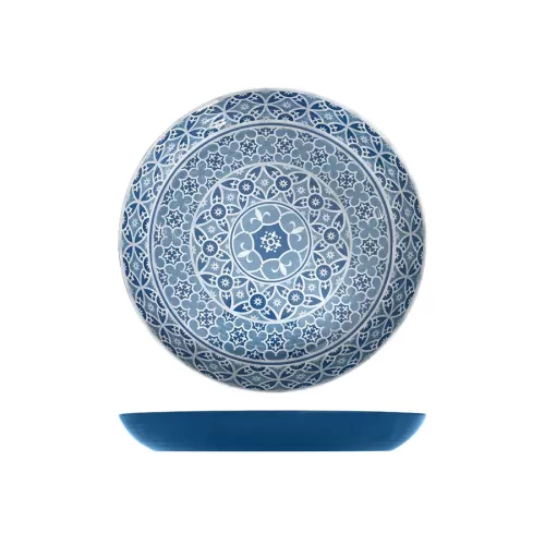 Blue Moroccan Marrakesh Bowl Dia 380 x 45mm - pack size 1