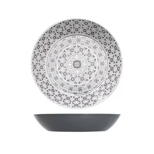Grey Moroccan Marrakesh Bowl Dia 425 x 80mm - pack size 1
