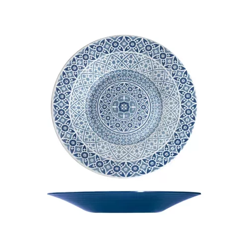Blue Moroccan Marrakesh Bowl Dia 480 x 60mm - pack size 1