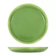 Light Green Glazed Melamine Casablanca 3.5L Low Bowl - pack size 1