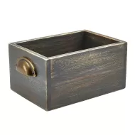 Grey Wash Acacia Wood Display Drawer 21.5x15x11cm - pack size 1