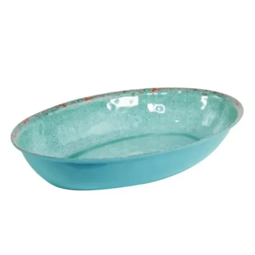 Dalebrook Casablanca Melamine Blue Oval Bowl 42x28cm 3.8 Litre - pack size 1