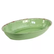 Dalebrook Casablanca Melamine Green Oval Bowl 42x28cm 3.8 Litre - pack size 1