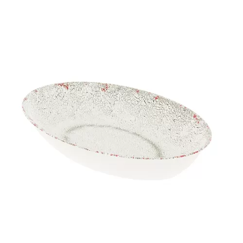 Dalebrook White Casablanca Melamine Oval Bowl 42x28x7cm 3.8 Litre - pack size 1