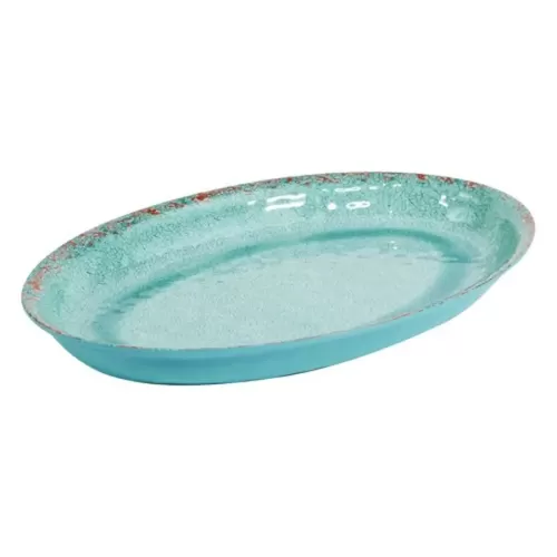 Dalebrook Casablanca Melamine Blue Oval Bowl 42x28cm 2.5 Litre - pack size 1