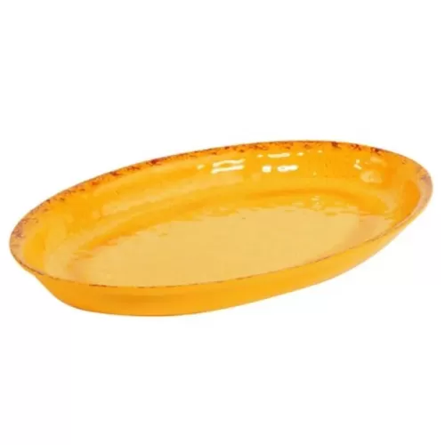 Dalebrook Casablanca Melamine Orange Oval Bowl 42x28cm 2.5 Litre - pack size 1