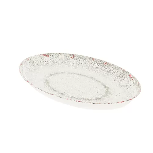 Dalebrook White Casablanca Melamine Oval Tray 42x28x4cm 2.5 Litre - pack size 1