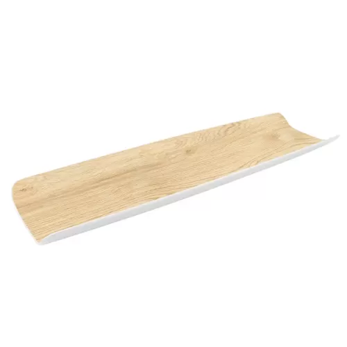 Dalebrook Tura Melamine Natural Wood Effect Curved 2/4 Gastronorm Tray 53x16.2x4cm - pack size 1