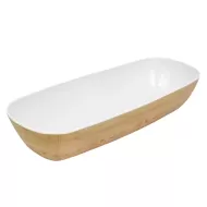 Tura 2/4 Gastronorm Wood Effect Bowl 3.5Ltr - pack size 6