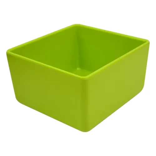 Dalebrook Melamine Lime Green Rectangular Chunky Crock 17.3x16.2x10cm 2 Litre - pack size 1