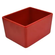 Dalebrook Melamine Red Rectangular Chunky Crock 16.2x13x10cm 1.5 Litre - pack size 1