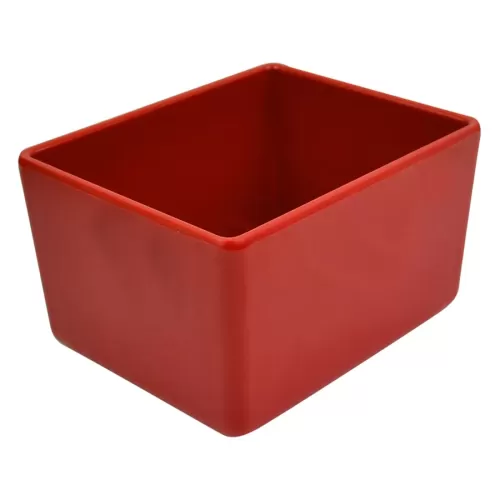 Dalebrook Melamine Red Rectangular Chunky Crock 16.2x13x10cm 1.5 Litre - pack size 1