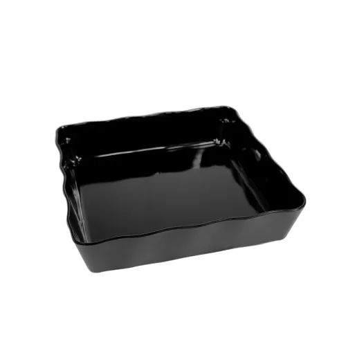 Dalebrook Aalto Melamine Black Square Dish 28cm 3.4 Litre - pack size 1