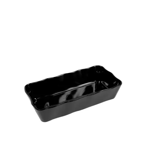Dalebrook Aalto Melamine Black Rectangular Dish 28x14cm 1.6 Litre - pack size 1