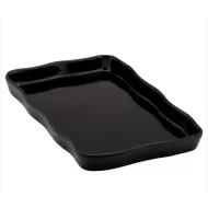 Dalebrook Aalto Melamine Black Rectangular Dish 21x14cm 1.1 Litre - pack size 1