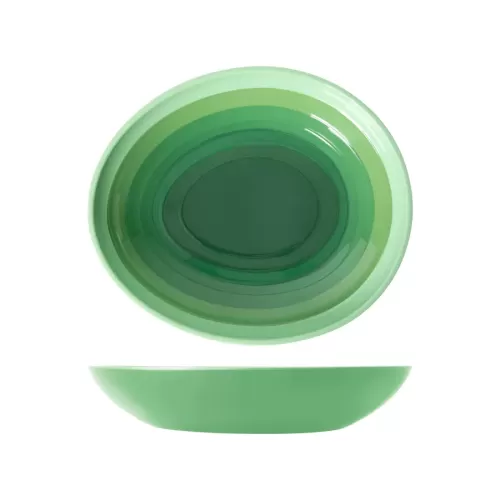 Shoots Green Atlantis Oval Bowl 4L 38x32.5cm - pack size 1