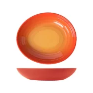 Sunset Orange Atlantis Oval Bowl 4L 38x32.5cm - pack size 1