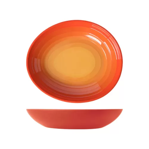 Sunset Orange Atlantis Oval Bowl 4L 38x32.5cm - pack size 1