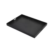GenWare Solid Wood Black Butlers Tray 64 x 48 x 4.5cm - pack size 1