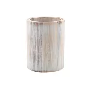 GenWare White Wash Acacia Wood Cutlery Cylinder - pack size 1