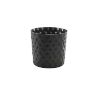 GenWare Blk Vint. Steel Hammered Serv. Cup 8.5x8.5cm - pack size 12