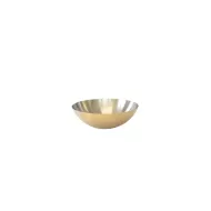 Craster Tilt Stainless Steel Brass Round Bowl 21cm 1.5 Litre - pack size 1