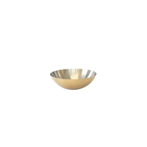 Craster Tilt Stainless Steel Brass Round Bowl 21cm 1.5 Litre - pack size 1
