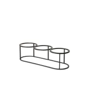 Craster Tilt Steel Black Triple Frame 66.2x21.8x18cm - pack size 1